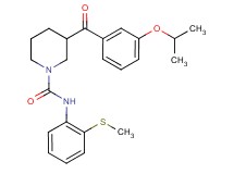 3-(3-isopropoxybenzoyl)-N-[2-(methylthio)phenyl]-1-piperidinecarboxamide