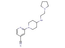 2-{4-[(2-pyrrolidin-1-ylethyl)amino]piperidin-1-yl}isonicotinonitrile