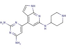 6-[6-(piperidin-4-ylamino)-1H-pyrrolo[2,3-b]pyridin-4-yl]pyrimidine-2,4-diamine