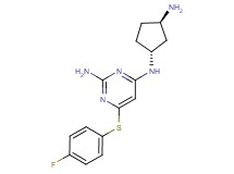 N~4~-[(1R*,3R*)-3-aminocyclopentyl]-6-[(4-fluorophenyl)thio]pyrimidine-2,4-diamine