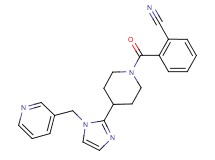 2-({4-[1-(pyridin-3-ylmethyl)-1H-imidazol-2-yl]piperidin-1-yl}carbonyl)benzonitrile