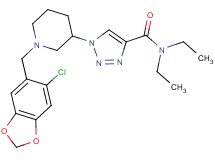 1-{1-[(6-chloro-1,3-benzodioxol-5-yl)methyl]-3-piperidinyl}-N,N-diethyl-1H-1,2,3-triazole-4-carboxamide
