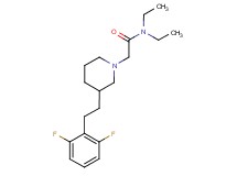 2-{3-[2-(2,6-difluorophenyl)ethyl]-1-piperidinyl}-N,N-diethylacetamide