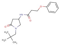 N-[1-(2,2-dimethylpropyl)-5-oxo-3-pyrrolidinyl]-3-phenoxypropanamide