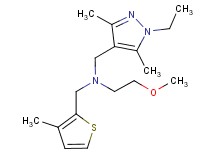 N-[(1-ethyl-3,5-dimethyl-1H-pyrazol-4-yl)methyl]-2-methoxy-N-[(3-methyl-2-thienyl)methyl]ethanamine