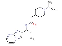 N-(1-imidazo[1,2-a]pyrimidin-2-ylpropyl)-2-(1-isopropyl-4-piperidinyl)acetamide