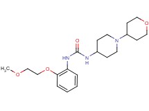 N-[2-(2-methoxyethoxy)phenyl]-N'-[1-(tetrahydro-2H-pyran-4-yl)piperidin-4-yl]urea