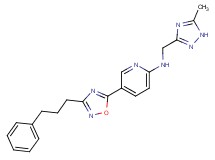 N-[(5-methyl-1H-1,2,4-triazol-3-yl)methyl]-5-[3-(3-phenylpropyl)-1,2,4-oxadiazol-5-yl]pyridin-2-amine