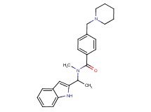 N-[1-(1H-indol-2-yl)ethyl]-N-methyl-4-(1-piperidinylmethyl)benzamide