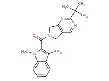2-tert-butyl-6-[(1,3-dimethyl-1H-indol-2-yl)carbonyl]-6,7-dihydro-5H-pyrrolo[3,4-d]pyrimidine
