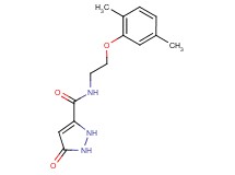 N-[2-(2,5-dimethylphenoxy)ethyl]-5-oxo-2,5-dihydro-1H-pyrazole-3-carboxamide