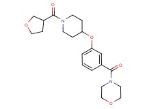 4-(3-{[1-(tetrahydro-3-furanylcarbonyl)-4-piperidinyl]oxy}benzoyl)morpholine