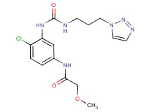 N-{4-chloro-3-[({[3-(1H-1,2,3-triazol-1-yl)propyl]amino}carbonyl)amino]phenyl}-2-methoxyacetamide
