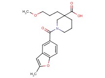 3-(3-methoxypropyl)-1-[(2-methyl-1-benzofuran-5-yl)carbonyl]piperidine-3-carboxylic acid