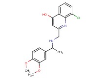 8-chloro-2-({[1-(3,4-dimethoxyphenyl)ethyl]amino}methyl)quinolin-4-ol