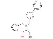 2-{(2-furylmethyl)[(1-phenyl-1H-1,2,3-triazol-4-yl)methyl]amino}butan-1-ol
