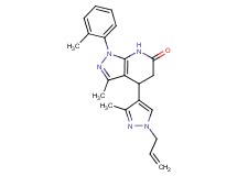 4-(1-allyl-3-methyl-1H-pyrazol-4-yl)-3-methyl-1-(2-methylphenyl)-1,4,5,7-tetrahydro-6H-pyrazolo[3,4-b]pyridin-6-one