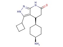 (4R)-4-(cis-4-aminocyclohexyl)-3-cyclobutyl-2,4,5,7-tetrahydro-6H-pyrazolo[3,4-b]pyridin-6-one hydrochloride