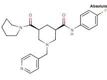 (3R,5S)-N-(4-fluorophenyl)-5-(1-piperidinylcarbonyl)-1-(4-pyridinylmethyl)-3-piperidinecarboxamide