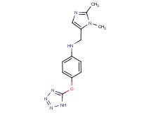 N-[(1,2-dimethyl-1H-imidazol-5-yl)methyl]-4-(1H-tetrazol-5-yloxy)aniline