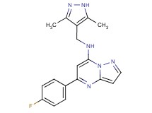 N-[(3,5-dimethyl-1H-pyrazol-4-yl)methyl]-5-(4-fluorophenyl)pyrazolo[1,5-a]pyrimidin-7-amine