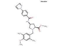 methyl (4S)-1-(4-methoxy-2,5-dimethylbenzyl)-4-{[4-(1H-pyrazol-1-yl)benzoyl]amino}-L-prolinate