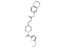N-(2,3-dihydro-1,4-benzodioxin-6-yl)-3-[1-(5-methoxy-2-furoyl)-4-piperidinyl]propanamide