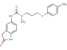 N-methyl-N-{3-[(4-methylphenyl)thio]propyl}-N'-(2-oxo-2,3-dihydro-1H-indol-5-yl)urea