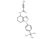 N-[1-(4-tert-butylphenyl)-4,5,6,7-tetrahydro-1H-indazol-4-yl]-2-butynamide