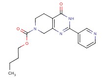 butyl 4-oxo-2-pyridin-3-yl-4,5,6,8-tetrahydropyrido[3,4-d]pyrimidine-7(3H)-carboxylate