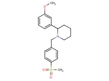2-(3-methoxyphenyl)-1-[4-(methylsulfonyl)benzyl]piperidine