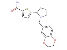 5-[1-(2,3-dihydro-1,4-benzodioxin-6-ylmethyl)-2-pyrrolidinyl]-2-thiophenecarboxamide