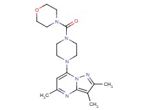 2,3,5-trimethyl-7-[4-(4-morpholinylcarbonyl)-1-piperazinyl]pyrazolo[1,5-a]pyrimidine