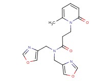 3-(6-methyl-2-oxopyridin-1(2H)-yl)-N,N-bis(1,3-oxazol-4-ylmethyl)propanamide