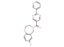 7-chloro-4-{[2-(3-pyridinyl)-5-pyrimidinyl]carbonyl}-2,3,4,5-tetrahydro-1,4-benzoxazepine