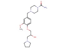 4-[4-(2-hydroxy-3-pyrrolidin-1-ylpropoxy)-3-methoxybenzyl]piperazine-1-carboxamide