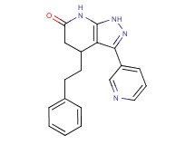 4-(2-phenylethyl)-3-pyridin-3-yl-1,4,5,7-tetrahydro-6H-pyrazolo[3,4-b]pyridin-6-one