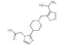 2-(2-{1-[(4-isopropyl-1,2,3-thiadiazol-5-yl)methyl]-4-piperidinyl}-1H-imidazol-1-yl)acetamide