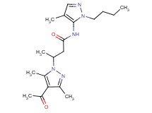 3-(4-acetyl-3,5-dimethyl-1H-pyrazol-1-yl)-N-(1-butyl-4-methyl-1H-pyrazol-5-yl)butanamide