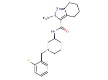 N-[1-(2-fluorobenzyl)-3-piperidinyl]-2-methyl-4,5,6,7-tetrahydro-2H-indazole-3-carboxamide