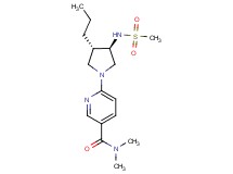 N,N-dimethyl-6-{rel-(3R,4S)-3-[(methylsulfonyl)amino]-4-propyl-1-pyrrolidinyl}nicotinamide hydrochloride