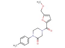 4-[5-(methoxymethyl)-2-furoyl]-1-(4-methylphenyl)-2-piperazinone