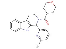 1-(6-methyl-2-pyridinyl)-2-(tetrahydro-2H-pyran-4-ylcarbonyl)-2,3,4,9-tetrahydro-1H-beta-carboline