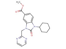 methyl 1-cyclohexyl-2-oxo-3-(pyrimidin-2-ylmethyl)-2,3-dihydro-1H-benzimidazole-5-carboxylate