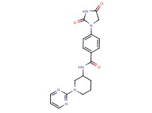 4-(2,4-dioxo-1-imidazolidinyl)-N-[1-(2-pyrimidinyl)-3-piperidinyl]benzamide