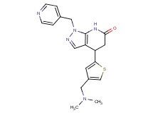 4-{4-[(dimethylamino)methyl]-2-thienyl}-1-(pyridin-4-ylmethyl)-1,4,5,7-tetrahydro-6H-pyrazolo[3,4-b]pyridin-6-one