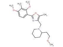 1-{[2-(2,4-dimethoxy-3-methylphenyl)-5-methyl-1,3-oxazol-4-yl]methyl}-2-(2-methoxyethyl)piperidine