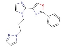2-phenyl-4-{1-[3-(1H-pyrazol-1-yl)propyl]-1H-imidazol-2-yl}-1,3-oxazole