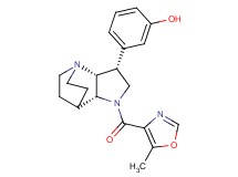 3-{(3R*,3aR*,7aR*)-1-[(5-methyl-1,3-oxazol-4-yl)carbonyl]octahydro-4,7-ethanopyrrolo[3,2-b]pyridin-3-yl}phenol
