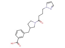 3-({1-[4-(1H-pyrazol-1-yl)butanoyl]-3-pyrrolidinyl}methyl)benzoic acid